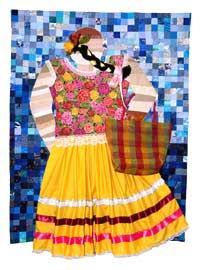 Yellow Skirt Market Day quilt image